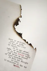 Typeface on Burn Paper - Leighann Blackwood