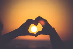 Love Sign in Sunset - Mayur Gala